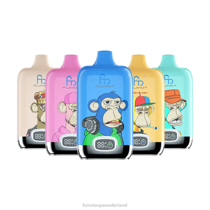 Fumot Flavors - Fumot Digital Box wegwerp vape pod 12000 - 20ml (1 stuk) 2P42147 aardbei donut