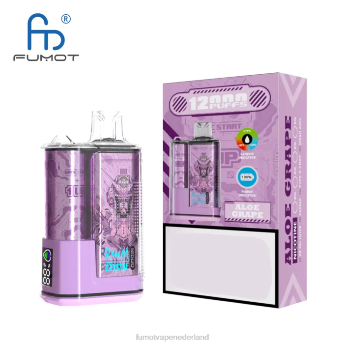 Fumot Flavors - Fumot Crystal 12000 wegwerpvapedoos - 20 ml (1 stuk) 2P42257 blauw razz-ijs