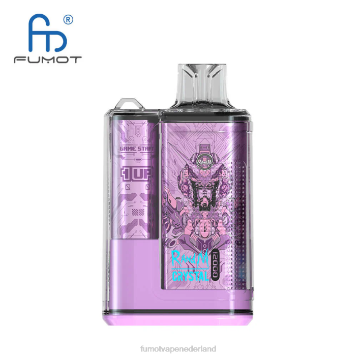 Fumot Flavors - Fumot Crystal 12000 wegwerpvapedoos - 20 ml (1 stuk) 2P42257 blauw razz-ijs