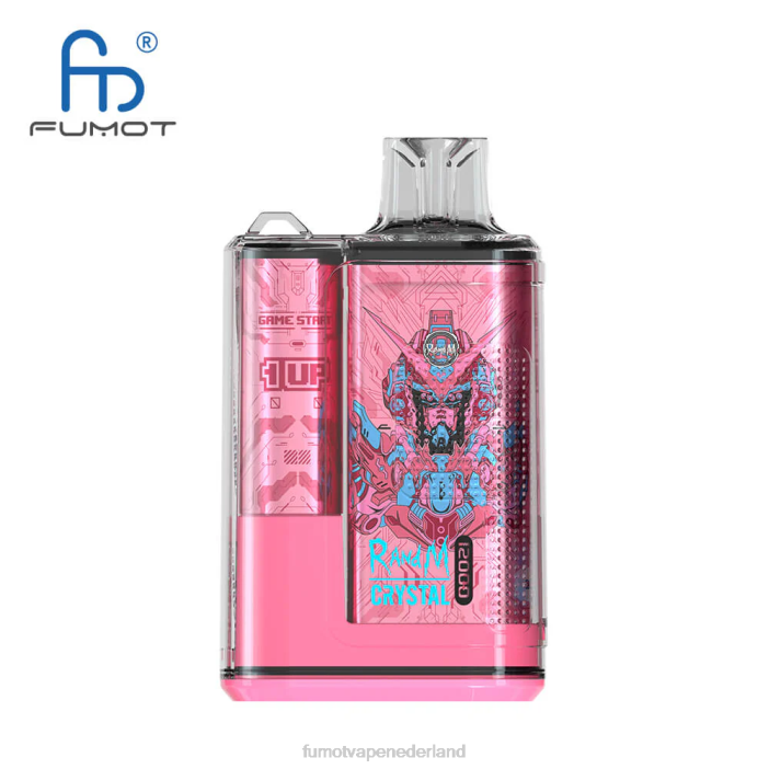 Fumot Flavors - Fumot Crystal 12000 wegwerpvapedoos - 20 ml (1 stuk) 2P42257 blauw razz-ijs