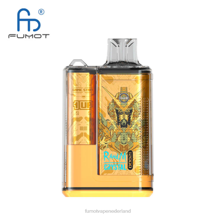 Fumot Vape Kopen - Fumot Crystal 1 stuk - 12000 wegwerp vape-doos 20 ml 2P42272 mango op ijs