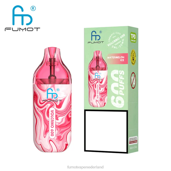 Fumot Flavors - Fumot Volcano 600 tpd-conforme wegwerpvape - 2 ml (set van 3 stuks) 2P42297 bosbes framboos