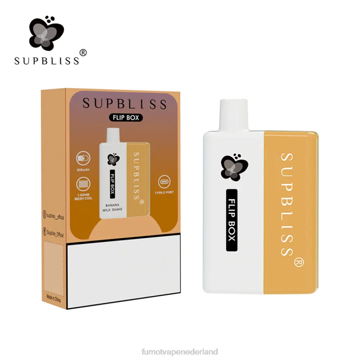 Fumot Flavors - Fumot Supbliss Flip doos 6000 vervangbare vape-kit - 10ml (1 stuk) 2P42337 Kiwi-passievrucht