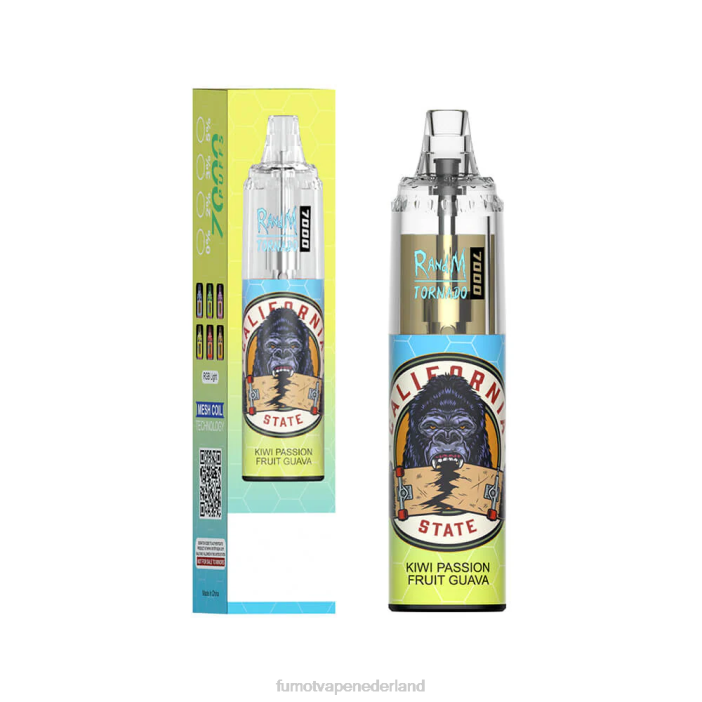 Fumot Flavors - Fumot Tornado 14 ml (1 stuk) 7000 wegwerp-vape-pen 2P4287 perzik-mango