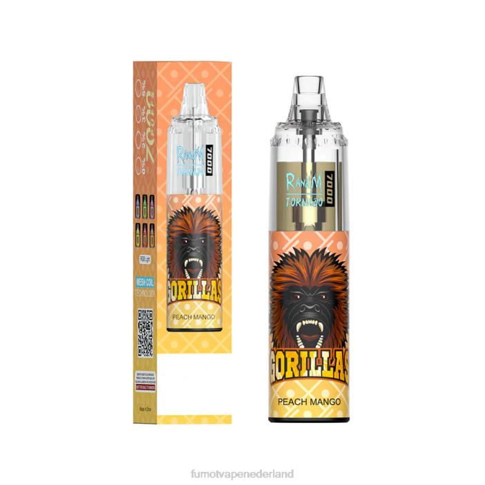 Fumot Flavors - Fumot Tornado 14 ml (1 stuk) 7000 wegwerp-vape-pen 2P4287 perzik-mango