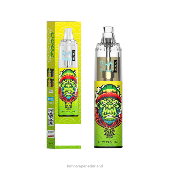 Fumot Flavors - Fumot Tornado 7000 wegwerp-vape-pen - 14 ml (1 stuk) 2P42107 tijgerbloed