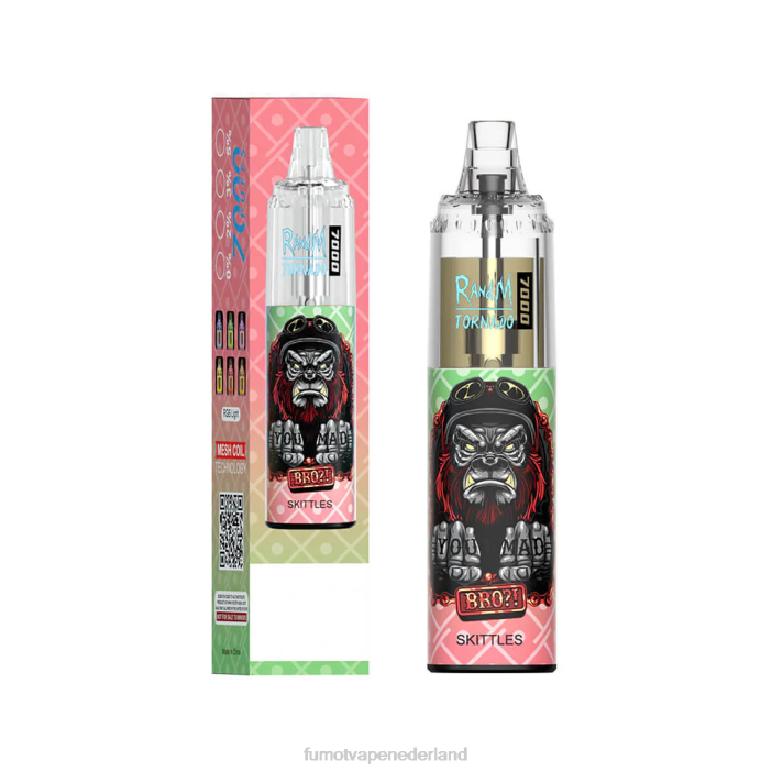 Fumot Flavors - Fumot Tornado 7000 wegwerp-vape-pen - 14 ml (1 stuk) 2P42107 tijgerbloed