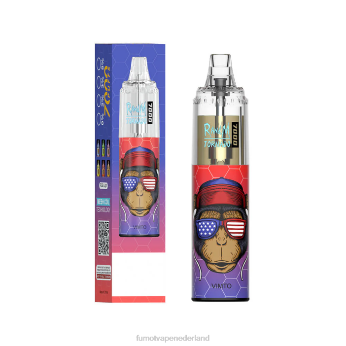 Fumot Flavors - Fumot Tornado 7000 wegwerp-vape-pen - 14 ml (1 stuk) 2P42107 tijgerbloed