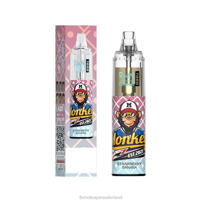 Fumot Flavors - Fumot Tornado 7000 wegwerp-vape-pen - 14 ml (1 stuk) 2P42107 tijgerbloed