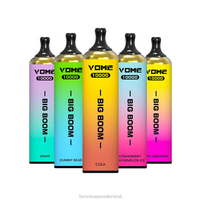 Fumot Flavors - Fumot Vome Big Boom wegwerp vape-pen 10000 - 20ml (1 stuk) 2P42447 roze limonade