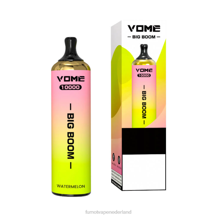 Fumot Netherlands - Fumot Vome Big Boom wegwerp vape-pen 10000 - 20ml (1 stuk) 2P42446 aardbei watermeloen ijs