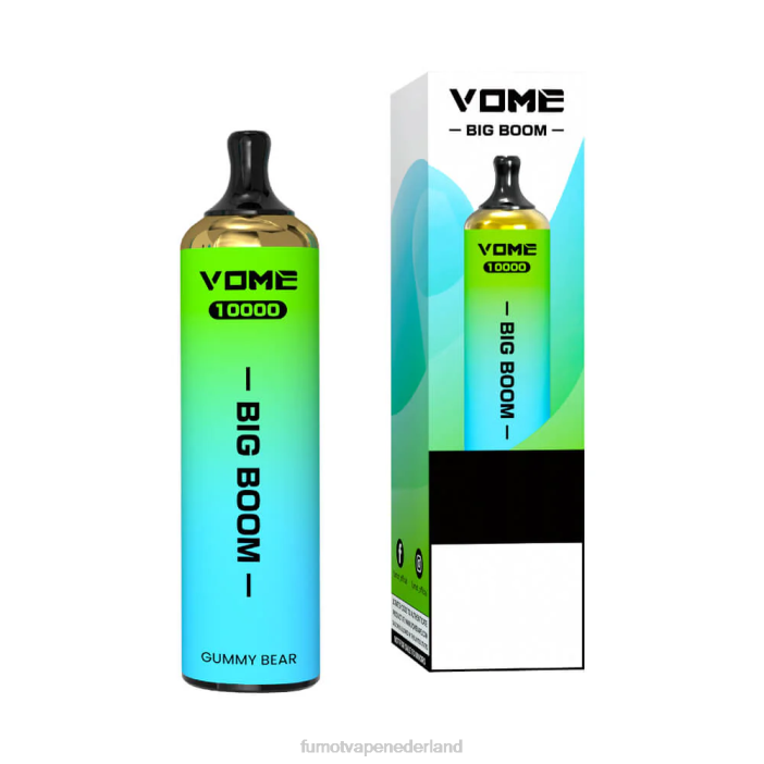 Fumot Vape Nederland - Fumot Vome Big Boom wegwerp vape-pen 10000 - 20ml (1 stuk) 2P42441 blauw razz-ijs