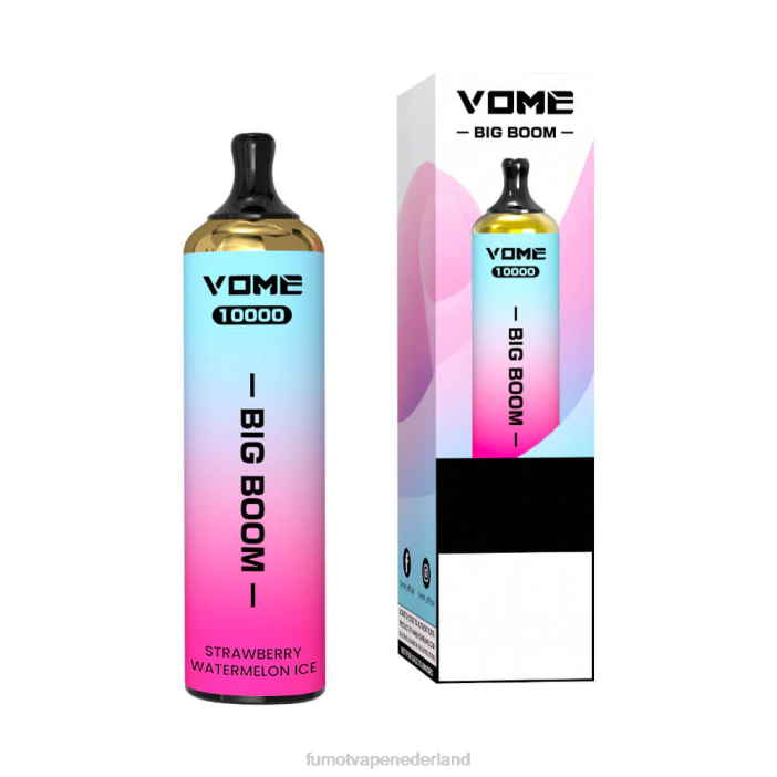 Fumot Vape Nederland - Fumot Vome Big Boom wegwerp vape-pen 10000 - 20ml (1 stuk) 2P42441 blauw razz-ijs